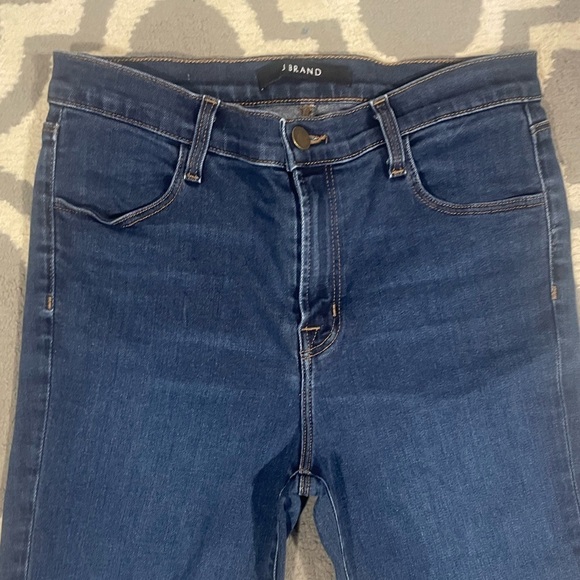 J Brand ALANA dark indigo bluebell wash High Rise Skinny Jeans Size 29 - Picture 7 of 12